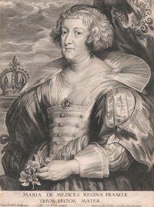 Marie de Medicis, Fransa Kraliçesi, Üç Kralın Annesi by Paulus Pontius
