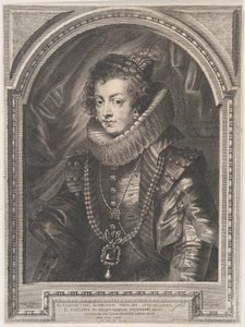 Bourbon'lu Elisabeth'in portresi, İspanya Kraliçesi, 1632., 1632. by Paulus Pontius