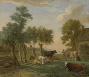 Çiftliğin Yakınındaki Bir Çayırda İnekler, 1653