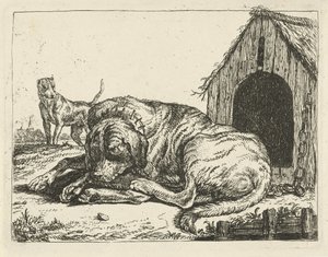 Bir zincir üzerinde uzanmış köpek Farklı köpekler (dizi başlığı)