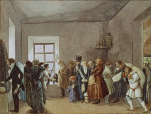 Polis Komiserleri Kabul Odası Tatilden Önceki Gece, 1837