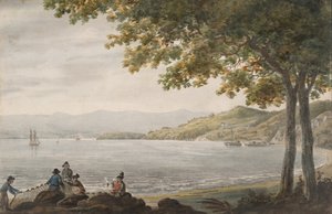 Hudson Nehri Kıyısında Shad Balıkçıları, 1811-ca. 1813. by Pavel Petrovic Svin