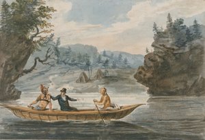 Kanoda İki Kızılderili ve Bir Beyaz Adam, 1811-ca. 1813.