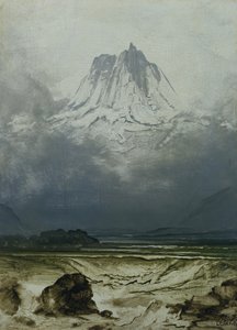 Peyzaj Çalışması, Kuzey Norveç (panelde yağ)