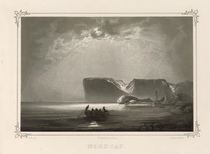 Nordcap. Çizimler, Asbjørnsen, P.Chr. ve Chr. Tønsberg tarafından yayınlandı (no, 1848) by Peder Balke