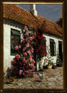 Çiftlikte tırmanma gülleri by Peder Monsted