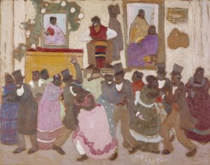 Dans Eden İnsanlar: Candombe, c.1920 (tahta üzerine yağlıboya)