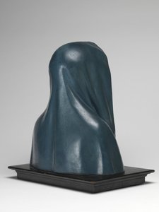 Acıların Bakiresi Mater Dolorosa (çok renkli ahşap, cam ve hayvan kılı)