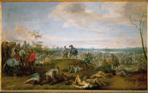 Bir süvari birliği (tuval üzerine resim) by Peeter Snayers