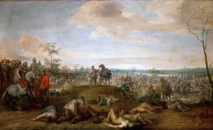 Savaş sahnesi, gerilla sahnesi - Battlefield. Snayers, Pieter (1592-1667) tarafından yazılan Otuz Yıl Savaşlarından bir sahne. 1659 öncesi tuval üzeri yağlı boya. Ebat : 75x121 cm. Sanat Tarihi Müzesi, Viyana