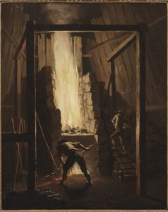Interieur de la fonderie de cuivre a Falun (Süet) - Falu