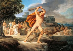 Herkül Thanatos'u yendi (tuval üzerine yağlı boya)