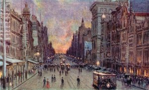Collins Street, Melbourne (renkli taş)