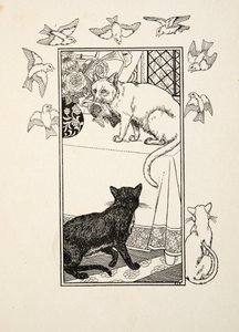 Hayvanların Yüz Anekdotundan Tekil Bir Araya Yerleştirme, yayın. 1924 (gravür) by Percy J. Billingshurst