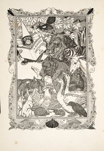 Frontispiece, A Hundred Anecdotes of Animals, pub'dan. 1924 by Percy J. Billingshurst