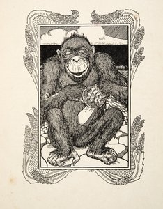 İstiridye Açılışı, Hayvanların Yüz Anekdotundan, pub. 1924 by Percy J. Billingshurst