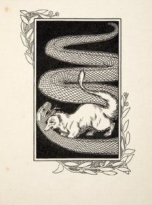 Hayvanların Yüz Anekdotlarından Yılan Yok Ediciler, pub. 1924 (gravür) by Percy J. Billingshurst