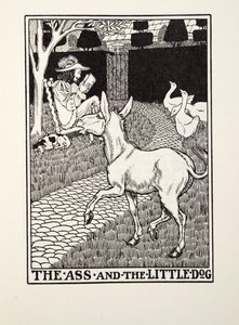 Eşek ve Küçük Köpek, Fontaine Fables, pub