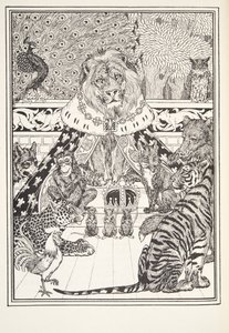 Aslan ve Ortakları, Frontispiece, Fontaine Fables, pub. 1905