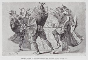 Dans: Vikinglerin Kılıç Dansı, Kutsal Boynuzlar etrafında, yaklaşık 900 (lito)