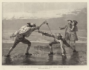 Eski Kılıç Ustalığı Türleri, 1760'ta Küçük Kılıçlarla yapılan bir düello
