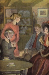 George Eliot tarafından Silas Marner için çizim (renkli taş) by Percy Tarrant