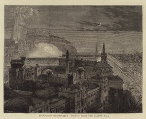 Edinburgh Aydınlatılmış, Calton Tepesi