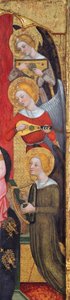 Müzik Çalan Meleklerle Madonna Ayrıntı, yaklaşık 1380
