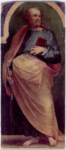 Aziz Peter, Yan panel (ahşap üzerine yağlı boya, c.1535) by Perino del Vaga