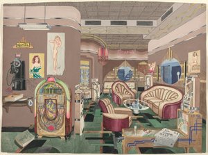 Kokteyl Salonu, 1946 by Perkins Harnly
