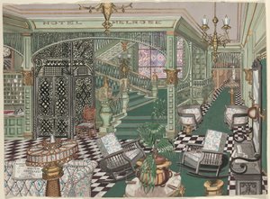 Melrose Otel Lobisi, 1880 by Perkins Harnly
