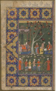 Bahçede bir parti by Persian School