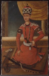 Ağa Muhammed Han Kaçar, c.1820 by Persian School