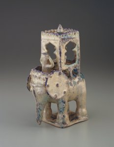 Howdah ve figürlü fil, İran, Selçuklu hanedanı (seramik)