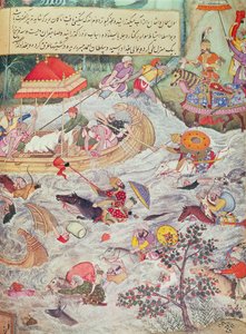 Timur'un Torunlarının Tarihinden İllüstrasyon by Persian School