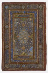 Bir kitap kapağının içi, 1500-30 by Persian School