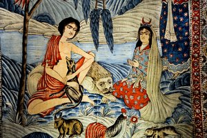 Leyla ve Mecnun by Persian School