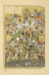 Farsça 239 fol.430b Talhand kardeşine karşı savaşta, Shahnama