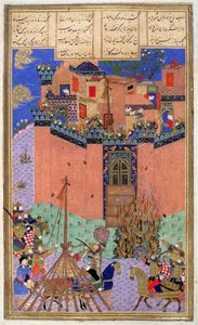 Rustam, Çete Bihisht Kuşatmasını Yönetiyor, Shahnama