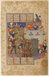 Rüstem ve adamları, bir Şehname