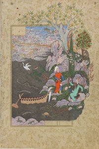 Salaman ve Absal mutlu adada oturuyor, Jami