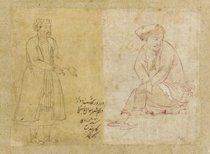 Oturan figür, İsfahan, Safevi hanedanı, 1610