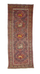 Senneh galeri halısı, Batı İran, 1837 by Persian School