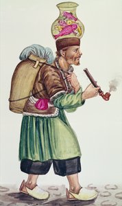 Balıkçı (kağıt üzerinde wc) by Persian School