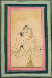 İki Aşık, 1590 civarı, Farsça by Persian School