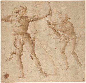 Okçu ve Arbalist, c. 1500.