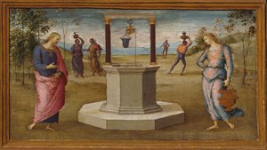 İsa ve Samiriyeli Kadın, 150005. by Perugino
