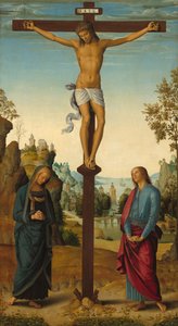 Bakire, Aziz John, Aziz Jerome ve Aziz Mary Magdalene ile Çarmıha Gerilme..., c. 14821485
