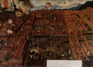 1650 depremi sırasında Cuzco
