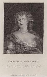Anna Maria Talbot, Shrewsbury Kontesi (gravür) by Peter (after) Lely